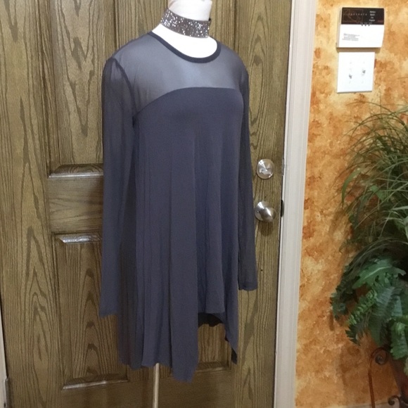 Dkny Tops - DKNY Asymmetric Mesh Tunic